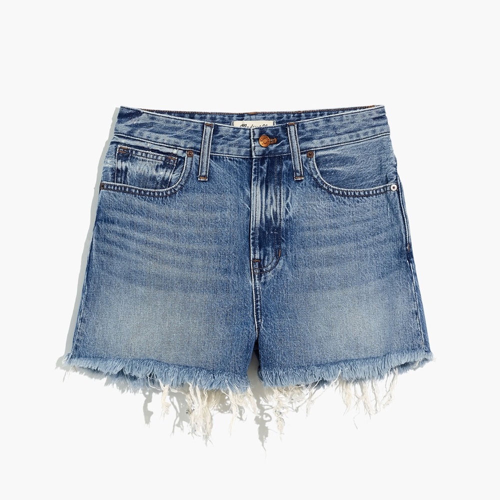 Madewell The Curvy Perfect Jean Short Medium Wash Size 24